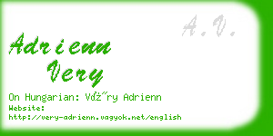 adrienn very business card